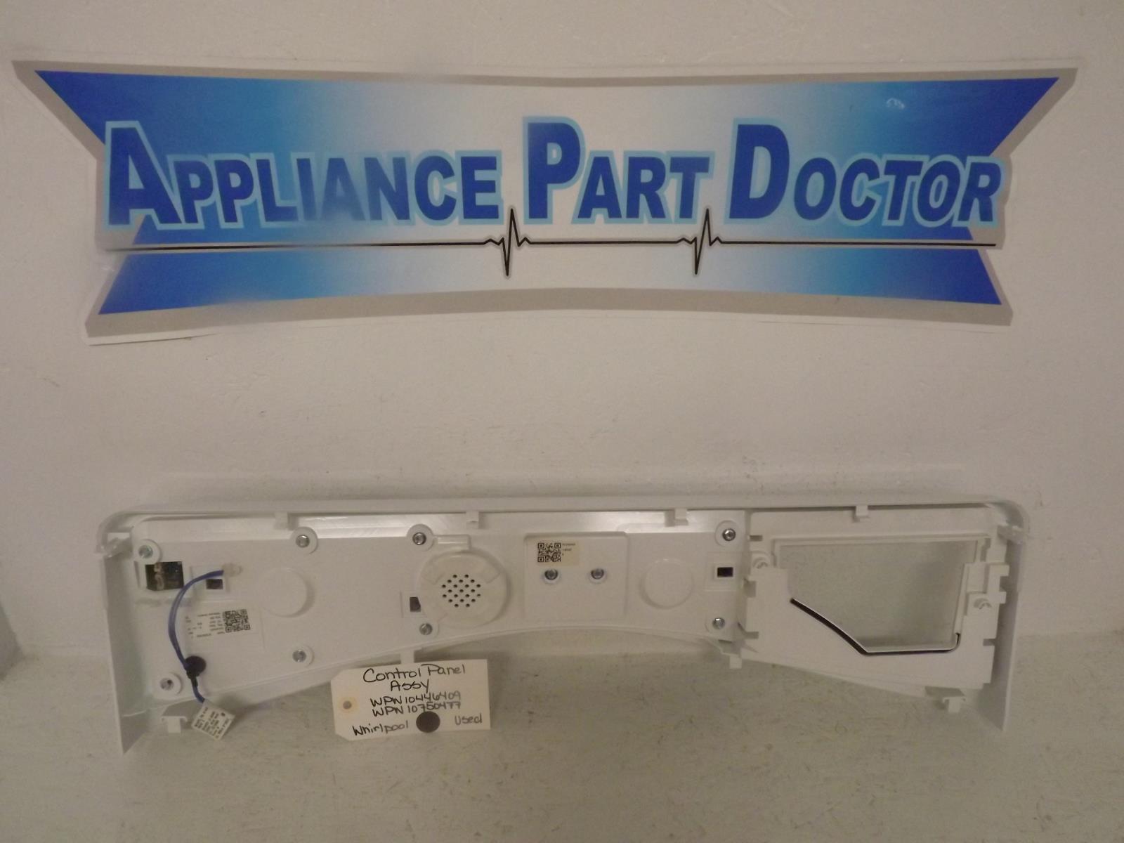 Whirlpool Washer WPW10446409 WPW10750477 Control Panel Used Whirlpool Washer WPW10446409 WPW10750477 Control Panel Used